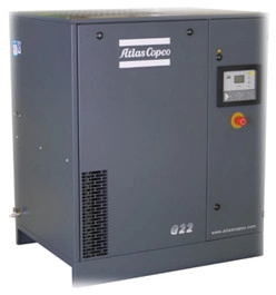 Rotary 15KW Industrial Blower Solutions Śrubowa sprężarka powietrza Atlas Copco GA15 VSD